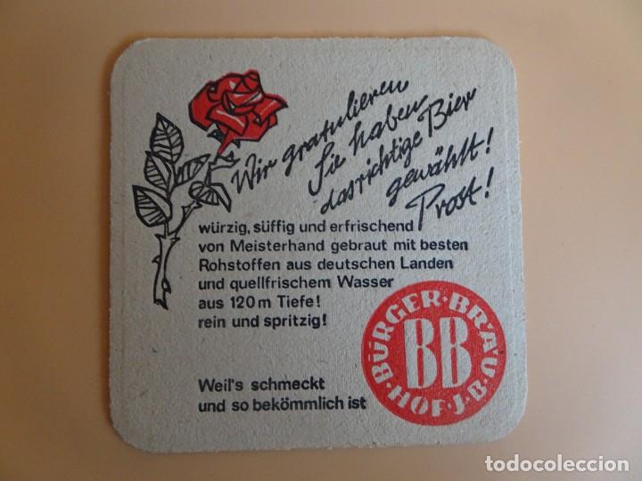 Otros art&iacute;culos de coleccionismo en papel: POSAVASOS ,B&Uuml;RGUER BR&Auml;U