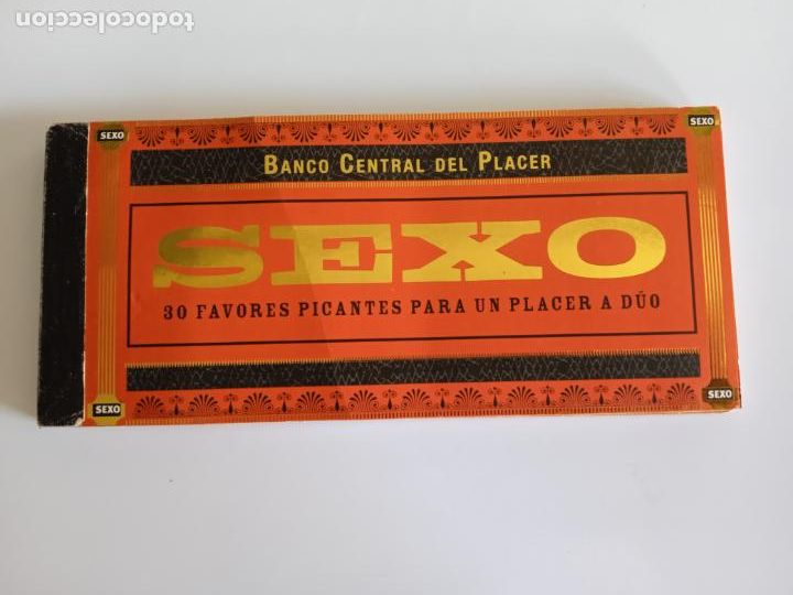 Paper Collecting Others: SEXO - BANCO CENTRAL DEL PLACER - 30 favores picantes para un placer a d&uacute;o - TALONARIO