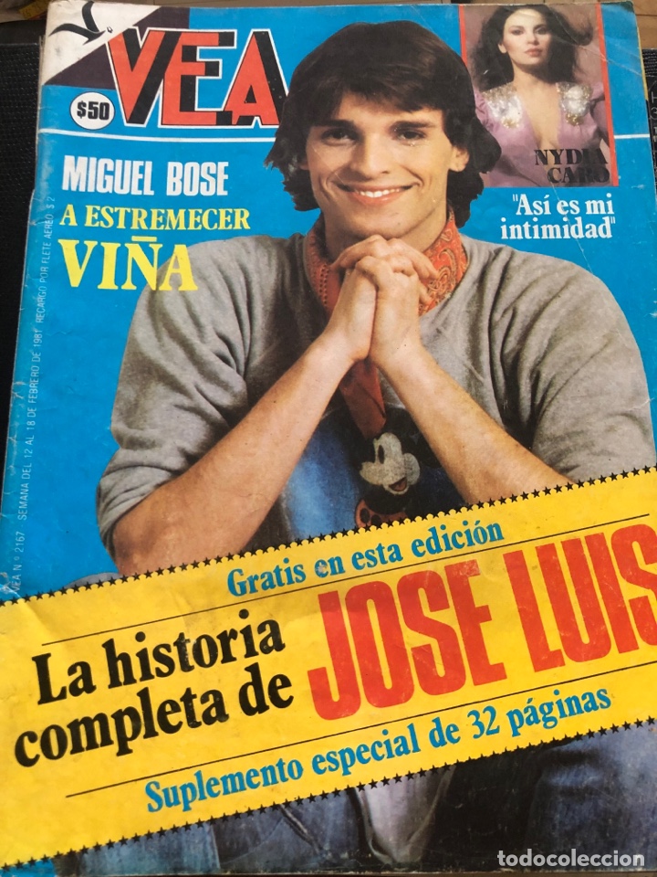 Otros Art&iacute;culos de Coleccionismo en Papel: Miguel Bos&eacute; Revista chilena Vea Julio Iglesias