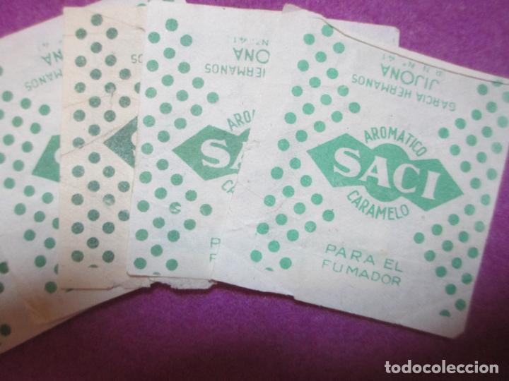 Otros Art&iacute;culos de Coleccionismo en Papel: LOTE 5 ENVOLTORIOS CARAMELO AROMATICO SACI GARCIA HERMANOS JIJONA MIDE APROX. 5 X 4,5 CMS CA3
