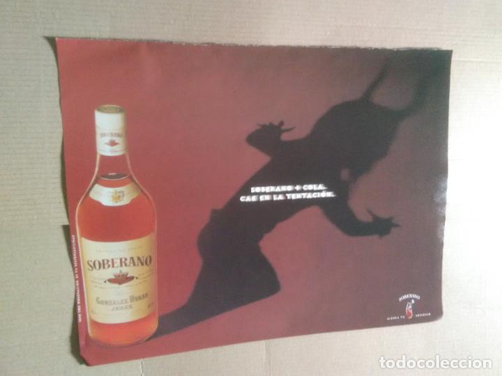 Otros Art&iacute;culos de Coleccionismo en Papel: HOJA PUBLICIDAD BRANDY JEREZ SOBERANO ALEGRA TU REFRESCO SOBERANO + COLA CAE EN LA TENTACI&Oacute;N A&Ntilde;OS 90