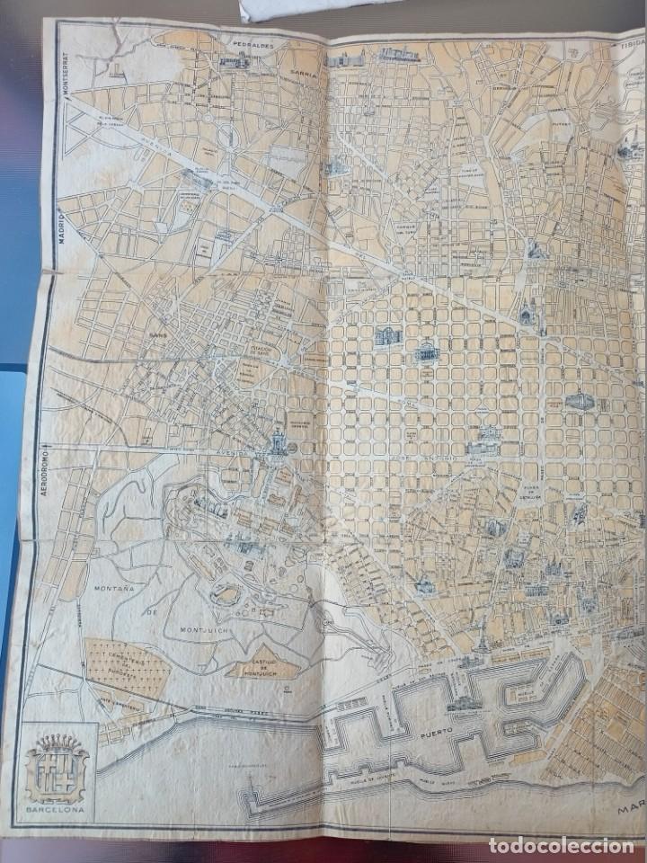 Otros Art&iacute;culos de Coleccionismo en Papel: Plano antig&uuml;o de Barcelona a&ntilde;o 1952 del &rdquo;XXXV Congreso Eucaristico Internacional&rdquo;
