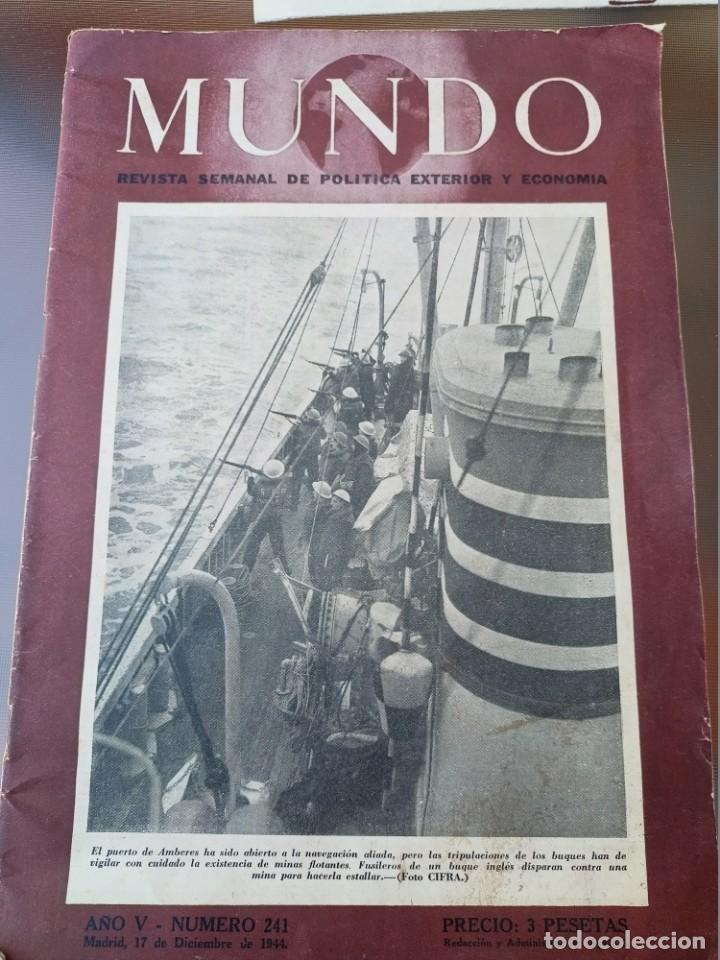 Otros Art&iacute;culos de Coleccionismo en Papel: Revista semanal de politica exterior y economia &rdquo;MUNDO&rdquo; n&uacute;m. 241 de Diciembre de 1944