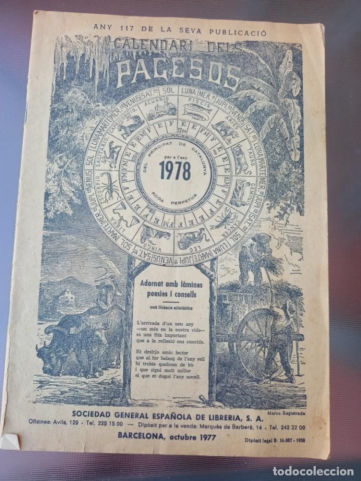 Otros Art&iacute;culos de Coleccionismo en Papel: Revista &rdquo;Calendari dels Pagesos&rdquo; del a&ntilde;o 1978 publicado octubre 1977