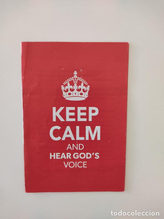 Otros Art&iacute;culos de Coleccionismo en Papel: FOLLETO RELIGIOSO KEEP CALM AND HEAR GOD'S VOICE PAZ Y ESPERANZA TARRAGONA ABBA LIBRERIA CRISTIANA