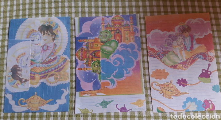 Collectionnisme Papier divers: CONJUNTOS LOTE 3 HOJAS CAMBIO ALADIN CON SOBRE A&Ntilde;OS 90 COMPRA MINIMA 5&euro;