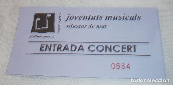 Altri oggetti di carta: entrada joventuts musical Vilassar de Mar