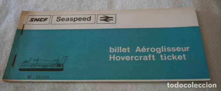 Altri oggetti di carta: billete ticket Hovercraft a&ntilde;o 1978