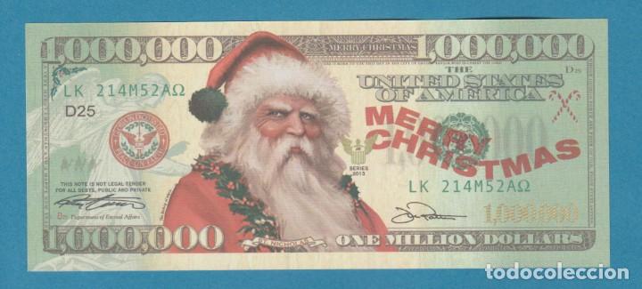 Otros Art&iacute;culos de Coleccionismo en Papel: BILLETE PAPA NOEL , UN MILLON DE DOLARES.