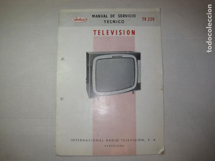 Otros art&iacute;culos de coleccionismo en papel: INTER-TELEVISION-MANUAL DE SERVICIO TECNICO-VER FOTOS-(V-23.501)