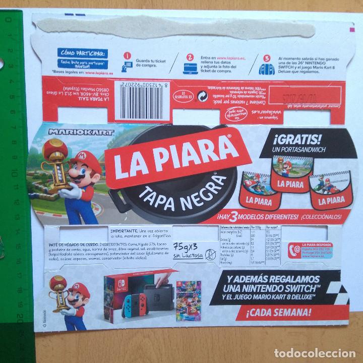 Otros Art&iacute;culos de Coleccionismo en Papel: la piara carton promocional promocion mario bros nintendo portasandwich porta sandwich
