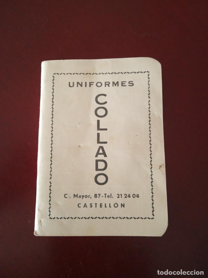Otros art&iacute;culos de coleccionismo en papel: agenda uniformes collado sastreria militar y civil