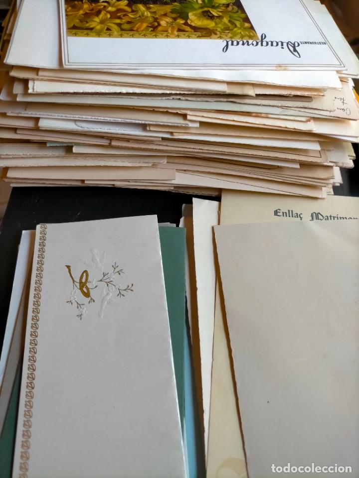 Otros Art&iacute;culos de Coleccionismo en Papel: Gran lote de invitaciones de bodas antiguas a&ntilde;os 30-80 cartas de muestra colecci&oacute;n Catalu&ntilde;a