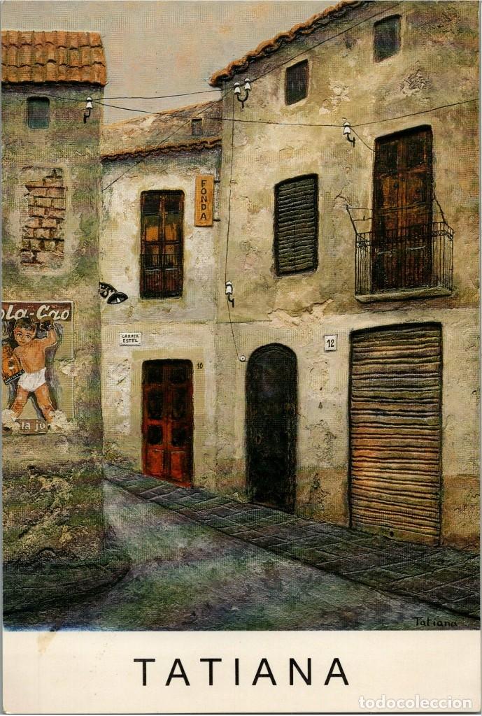 Paper Collecting Others: Tatiana - Acr&iacute;lics - Sala Rovira - Barcelona - Invitaci&oacute;n Inauguraci&oacute;n - 11.11.1989 - 171x115mm