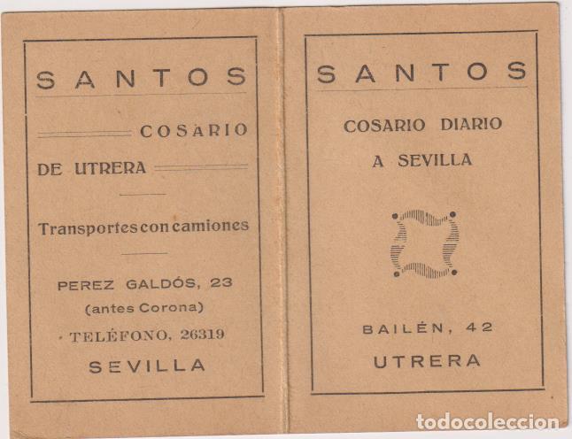 Paper Collecting Others: Santos. Cosario Diario a Sevilla, Bailen, 42. Utrera y P&eacute;rez Gald&oacute;s, 23 Sevilla, A&ntilde;o 1929