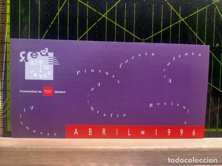 Paper Collecting Others: RED DE ARTE JOVEN DE LA COMUNIDAD DE MADRID PROGRAMA COMPLETO ABRIL 1996 PINTURA, ESCULTURA, FOTOGRA