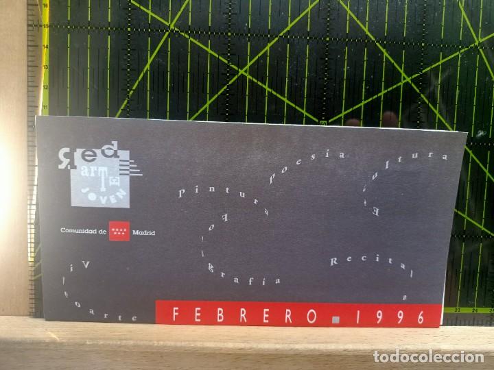 Paper Collecting Others: RED DE ARTE JOVEN DE LA COMUNIDAD DE MADRID PROGRAMA COMPLETO FEBRERO 1996 PINTURA, ESCULTURA, FOTOG