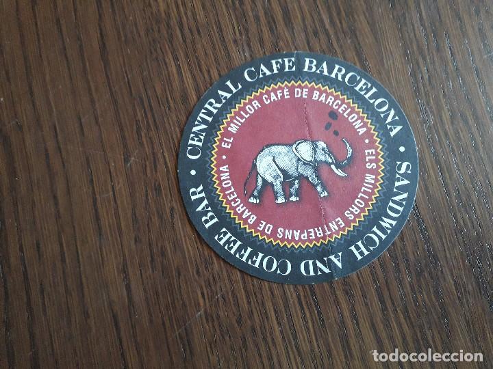 Otros Art&iacute;culos de Coleccionismo en Papel: posavasos de publicidad, Central caf&eacute; Barcelona. sandwich an coffee bar.