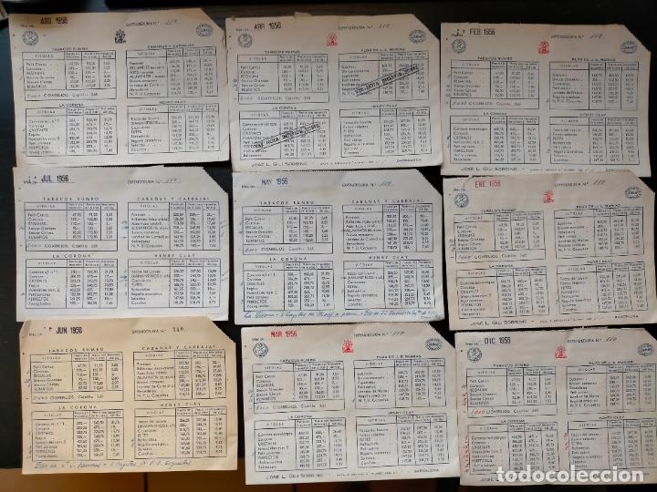 Otros Art&iacute;culos de Coleccionismo en Papel: Lote documentos tarifas de precios antiguas tabacos habanos Cuba cigarros puros Rumbo Henry Clay a56