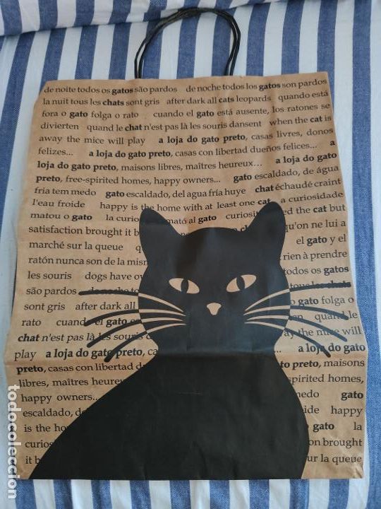 Otros Art&iacute;culos de Coleccionismo en Papel: Bolsa de papel publicidad de la tienda La Loja do Gato Preto.