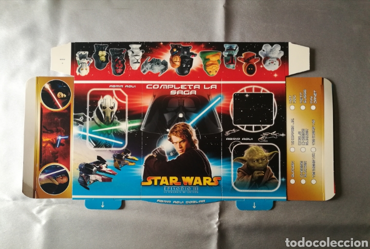 Otros Art&iacute;culos de Coleccionismo en Papel: CAJA STAR WARS DIVERKING BURGER KING GUERRA GALAXIAS