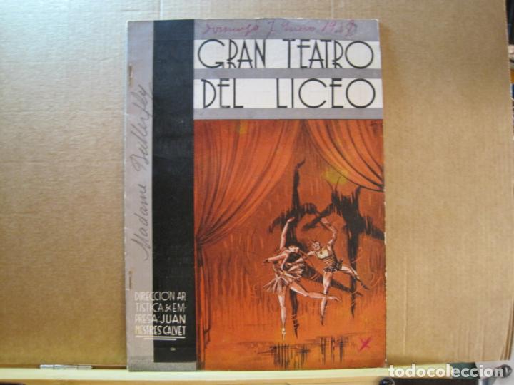 Otros art&iacute;culos de coleccionismo en papel: BARCELONA-GRAN TEATRO DEL LICEO-PROGRAMA A&Ntilde;O 1939 1940-VER FOTOS-(K-7232)
