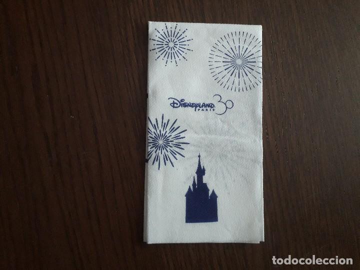 Outros artigos de papel: servilleta de papel de publicidad, disneyland Paris, 30 aniversario.