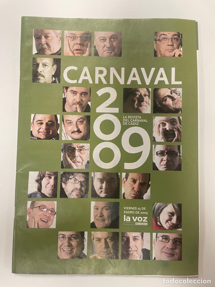Otros Art&iacute;culos de Coleccionismo en Papel: Carnaval 2009 Cadiz revista gu&iacute;a del concurso la voz