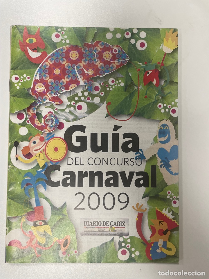 Otros Art&iacute;culos de Coleccionismo en Papel: Carnaval 2009 C&aacute;diz revista gu&iacute;a del concurso del diario de C&aacute;diz