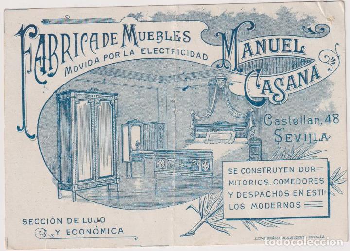 Paper Collecting Others: Tarjeta (15x10) F&aacute;brica de Muebles Movida por Electricidad Manuel Casa. Castellar 48 Sevilla