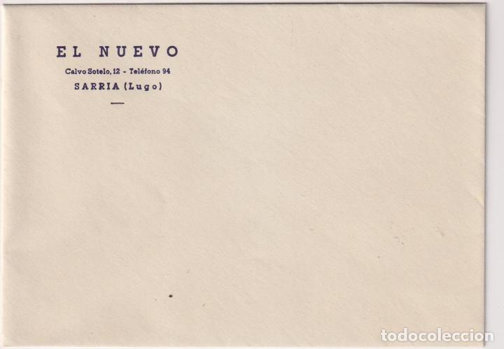 Paper Collecting Others: Sobre y Papel con Membrete. Hotel El Nuevo. Sarria (Lugo) SIN USAR