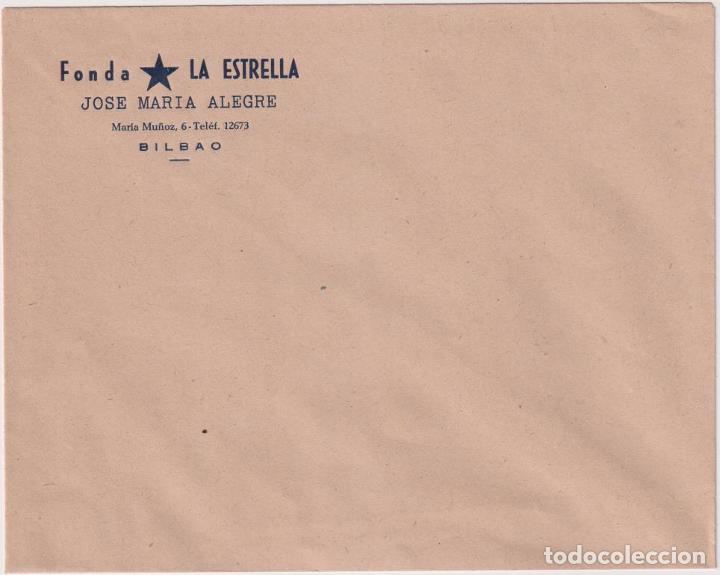 Paper Collecting Others: Sobre con membrete. Fonda La Estrella. Bilbao. SIN USAR