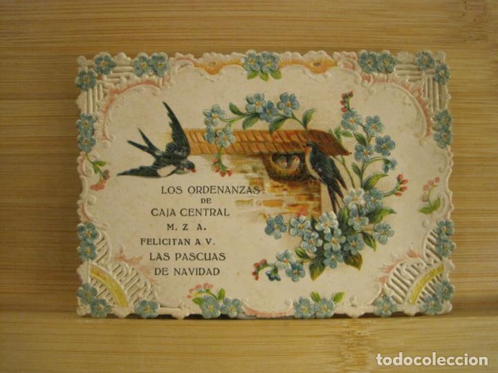 Outros artigos de papel: LAS ORDENANZAS DE CAJA CENTRAL M.Z.A.-FELICITACION ANTIGUA DE NAVIDAD-VER FOTOS-(96.764)