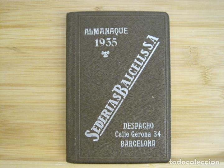 Otros art&iacute;culos de coleccionismo en papel: BARCELONA-SEDERIA BALCELLS S.A.-ALMANAQUE A&Ntilde;O 1935-VER FOTOS-(K-7257)