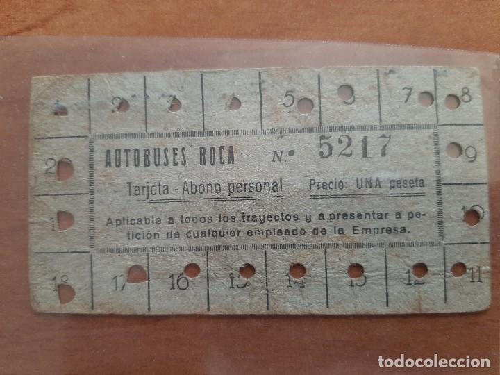 Otros art&iacute;culos de coleccionismo en papel: BILLETE AUTOCARES ROCA - 1 PESETA