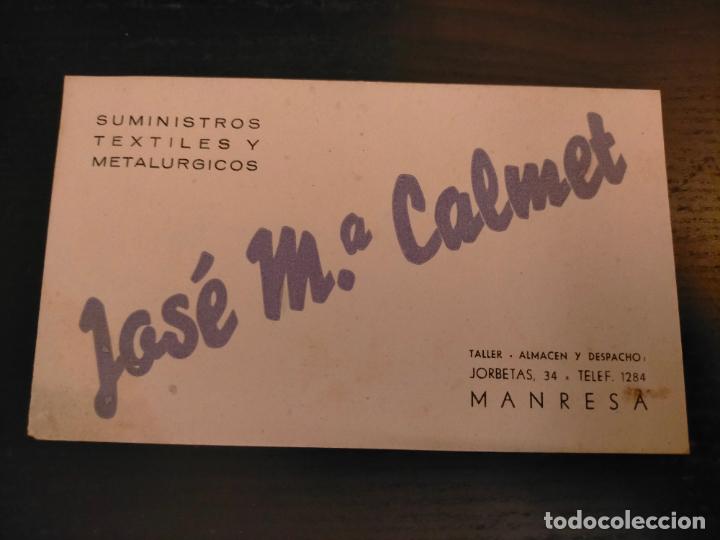 Sammelleidenschaft Andere Papierartikel: JOS&Eacute; M&ordf; MARIA CALMET SUMINISTROS TEXTILES Y METALURGICOS MANRESA TALLER ALMACEN DESPACHO
