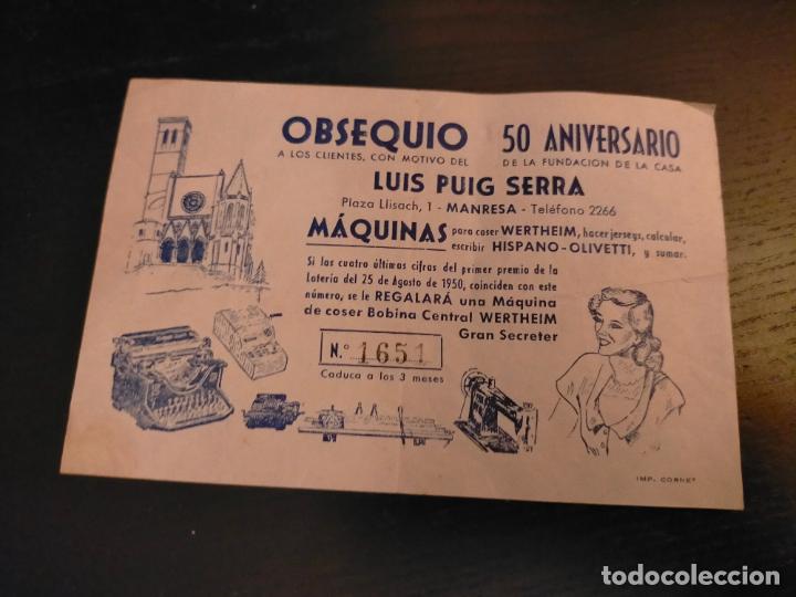 Sammelleidenschaft Andere Papierartikel: OBSEQUIO 50 ANIVERSARIO LUIS PUIG SERRA MANRESA MAQUINAS COSER WERTHEIM ESCRIBIR HISPANO OLIVETTI