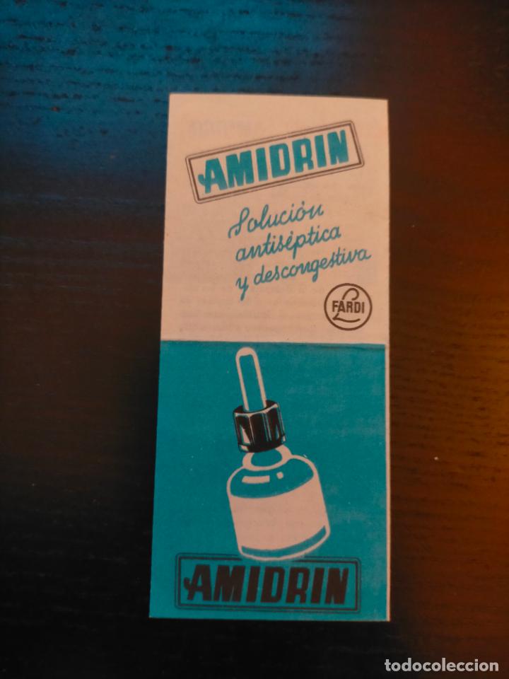 Sammelleidenschaft Andere Papierartikel: AMIDRIN SOLUCION ANTISEPTICA Y DESCONGESTIVA FARDI PROPIEDADES TERAPEUTICAS FOLLETO TRIPTICO