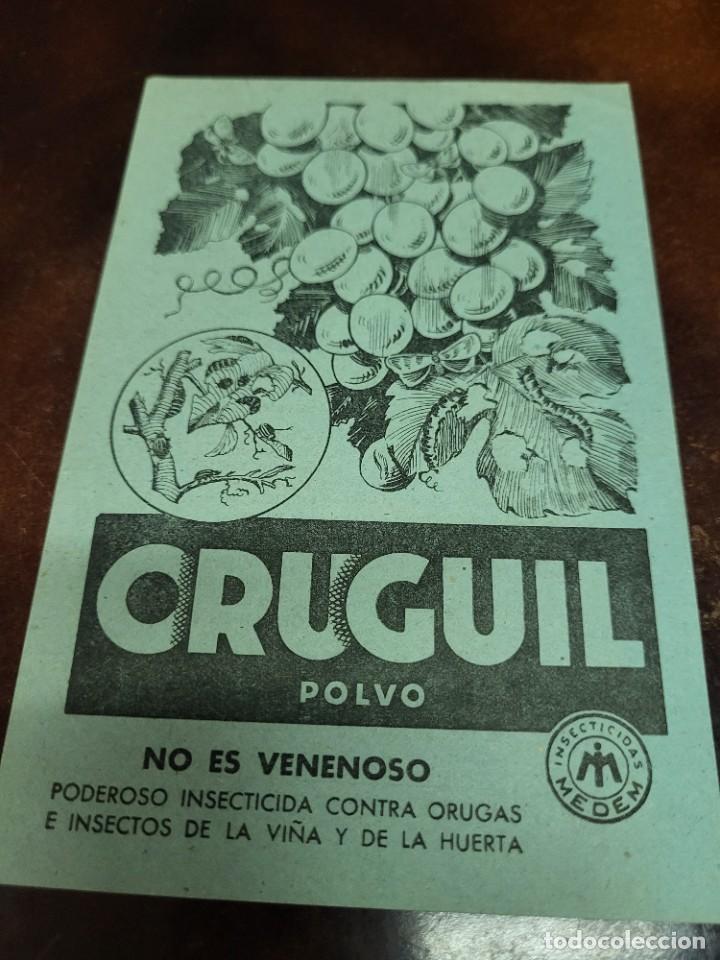 Outros artigos de papel: ANTIGUA PUBLICIDAD ABONOS INSECTICIDA ORUGUIL POLVO MEDEM AGRICULTURA