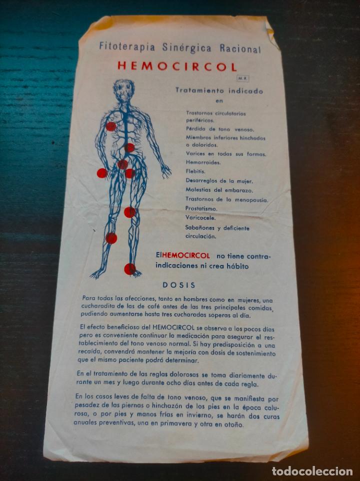 Paper Collecting Others: HEMOCIRCOL FITOTERAPIA SINERGICA RACIONAL PROSPECTO FOLLETO PROPAGANDA FARMACIA MEDICAMENTO