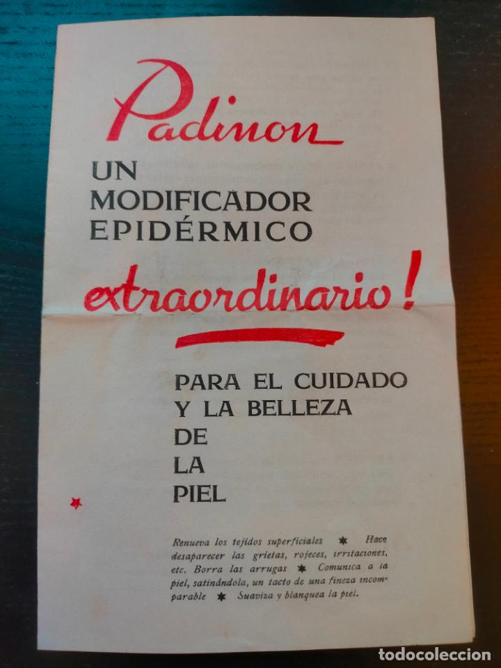 Altri oggetti di carta: PADINON MODIFICADOR EPIDERMICO BELLEZA PIEL EUGENE PROSPECTO FOLLETO PROPAGANDA FARMACIA MEDICAMENTO