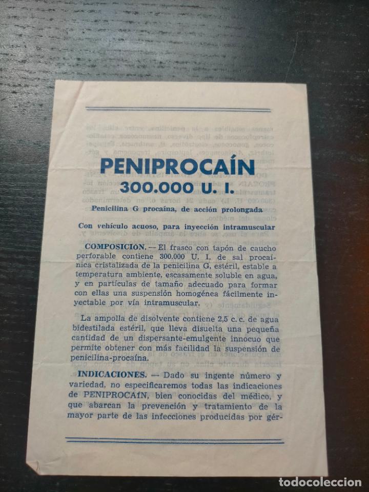 Paper Collecting Others: PENIPROCA&Iacute;N 300000 UI LABORATORIO DR DOCTOR ANDREU PROSPECTO FOLLETO PROPAGANDA FARMACIA MEDICAMENTO