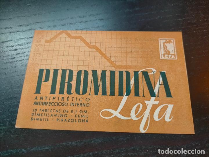 Otros Art&iacute;culos de Coleccionismo en Papel: ANTIPIRETICO PIROMIDINA LEFA MADRID PROSPECTO FOLLETO PROPAGANDA FARMACIA MEDICAMENTO PUBLICIDAD