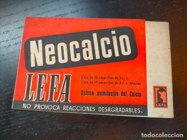 Altri oggetti di carta: CALCIO NEOCALCIO LEFA MADRID PROSPECTO FOLLETO PROPAGANDA FARMACIA MEDICAMENTO PUBLICIDAD