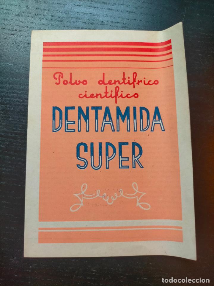 Otros Art&iacute;culos de Coleccionismo en Papel: DENTAMIDA SUPER POLVO DENTIFRICO CIENTIFICO FOLLETO PROPAGANDA FARMACIA MEDICAMENTO PUBLICIDAD