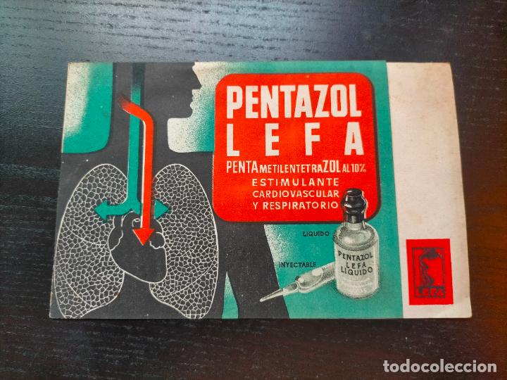 Otros Art&iacute;culos de Coleccionismo en Papel: ESTIMULANTE PENTAZOL LEFA MADRID PROSPECTO FOLLETO PROPAGANDA FARMACIA MEDICAMENTO PUBLICIDAD