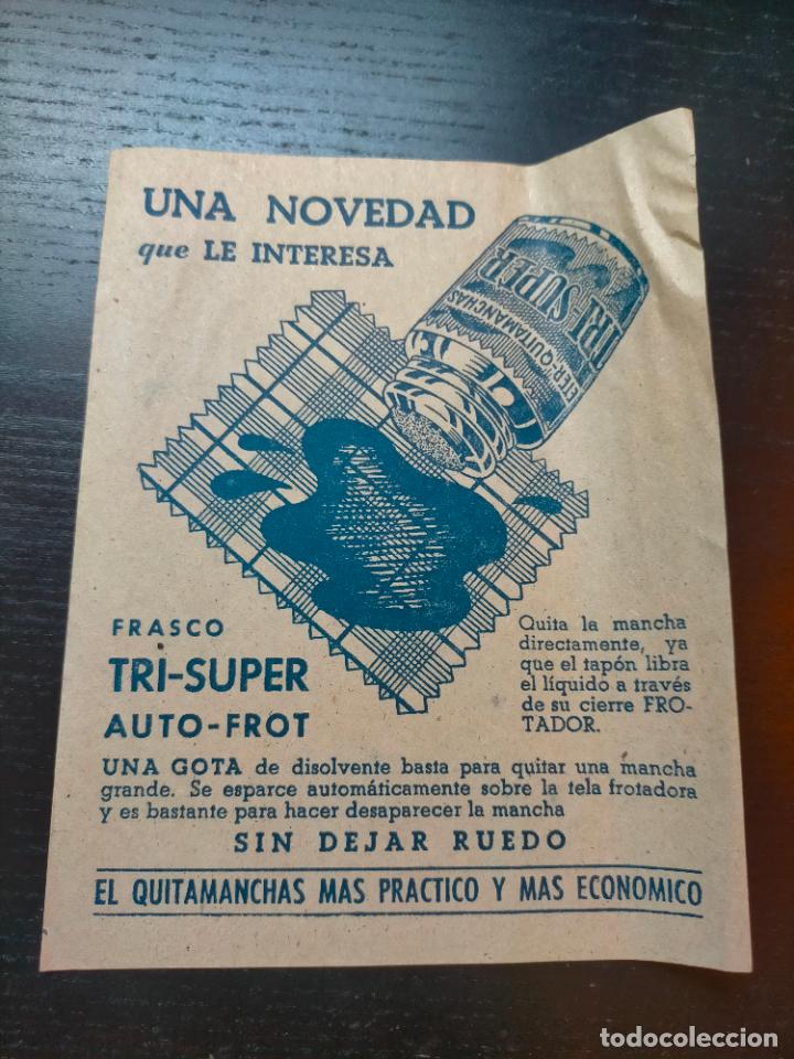 Otros Art&iacute;culos de Coleccionismo en Papel: FRASCO TRI-SUPER AUTO-FROT QUITAMANCHAS LIMPIEZA FOLLETO PROPAGANDA FARMACIA PUBLICIDAD
