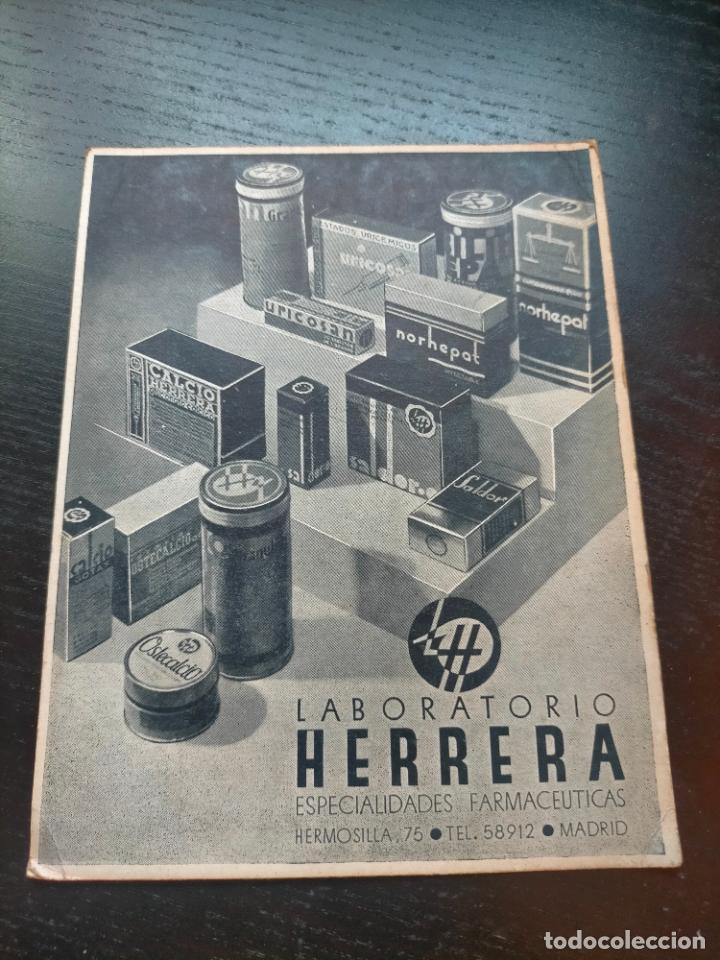 Otros Art&iacute;culos de Coleccionismo en Papel: LABORATORIO HERRERA OSTECALCIO URICOSAN CALCIO PROSPECTO FOLLETO PROPAGANDA FARMACIA MEDICAMENTO