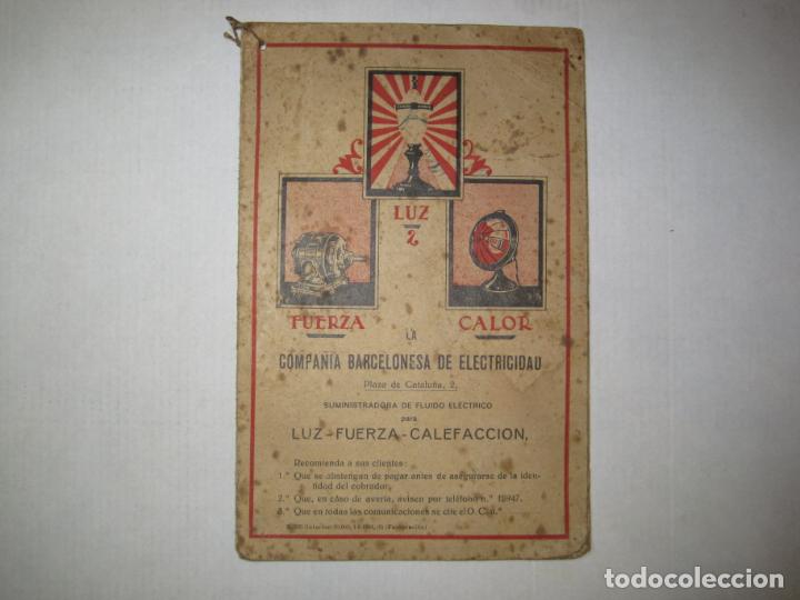 Outros artigos de papel: BARCELONA-COMPA&Ntilde;IA BARCELONESA DE ELECTRICIDAD-LUZ FUERZA CALEFACCION-VER FOTOS-(K-7267)