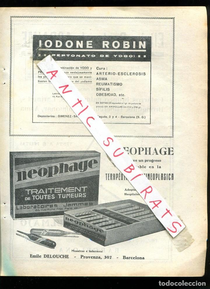 Otros Art&iacute;culos de Coleccionismo en Papel: HOJA A&Ntilde;O 1929 PUBLICIDAD IODONE ROBIN GIMENEZ-SALINAS Y CIA NEOPHAGE DEOUCHE